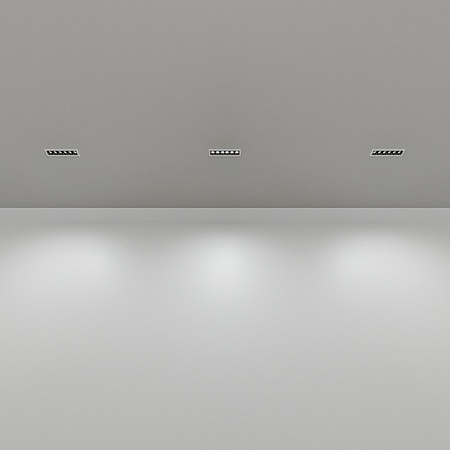 DK2514-WB Встраиваемый светильник SPACE со светодиодом L126mm 220V 10W 38° 4000К IP20 белый/черный алюминий - фото