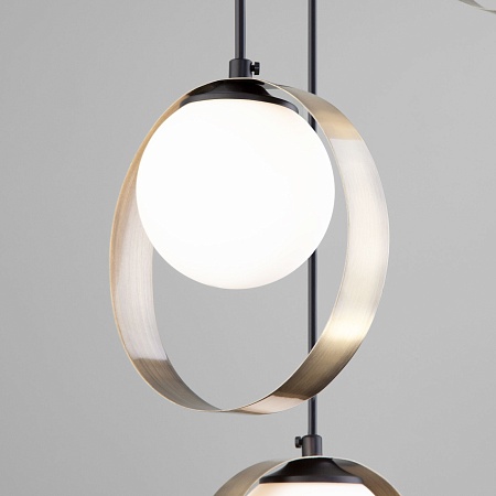 Подвесной акцентный светильник Eurosvet 50205/3 черный/бронза - фото