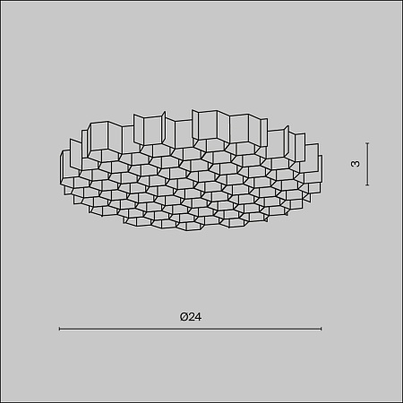 Комплектующие для светильника Technical HoneyComb-D24 - фото