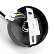 Светильник потолочный Feron HL3658 Barrel ECHO levitation  12W, 230V, GX53, чёрный, с  антибликовой сеточкой, на подвесе 1,7 м - фото