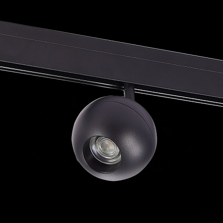 Магнитный трековый светильник Черный LED 1*12W 3000K 680Lm Ra>80 36° IP20 L120xW100xH19 ST354.436.12 - фото