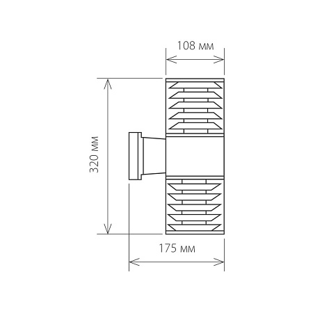 Настенный уличный светильник 1407 Techno черный IP54 1407 Techno черный - фото