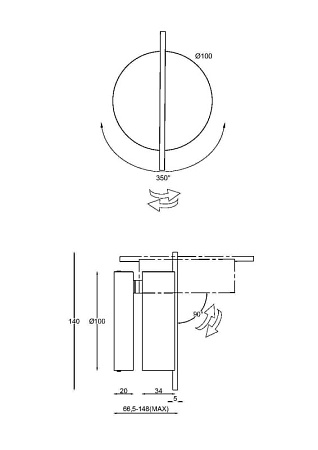 Настенный светильник (бра) Maytoni Nuance MOD180WL-L4W3K1 - фото