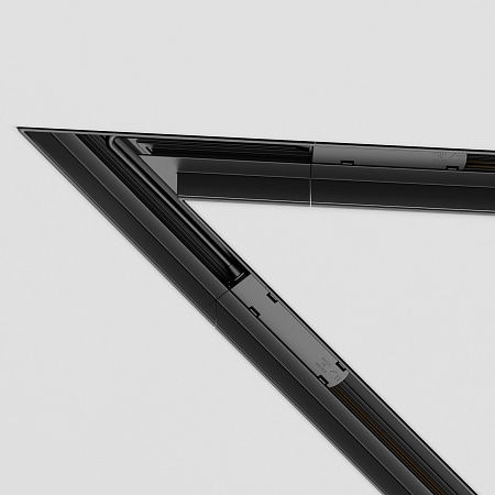 Угол-соединитель 45° Gravity встраиваемый черный - фото