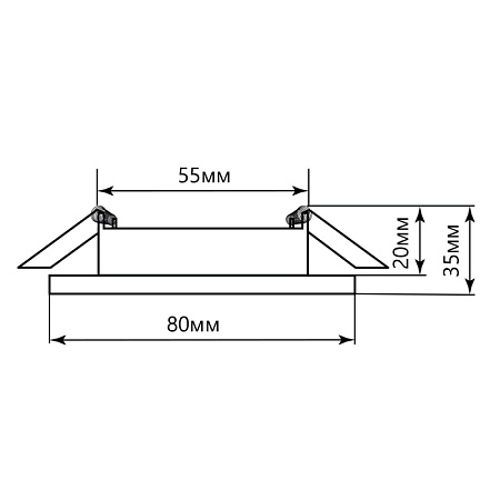 Светодиодный светильник Feron AL600 встраиваемый 7W 4000K белый - фото