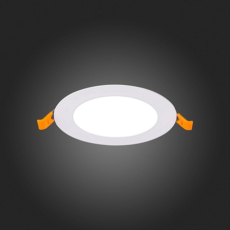 Св-к встр. Белый LED 1*6W 4000K 370Lm Ra80 110° IP20 D120xH8 90-265V ST209.548.06 - фото