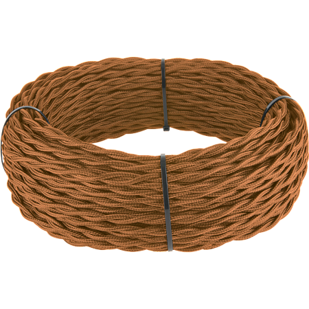 Ретро кабель витой 2х1,5 медный 20 м (под заказ) Ретро кабель витой  2х1,5  (медный) - фото