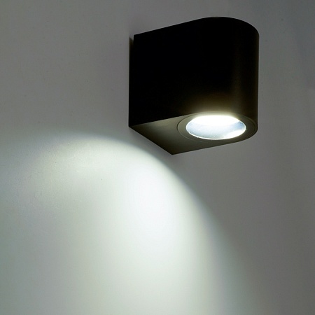 Светильник садово-парковый Feron.ONE DH014-P,на стену, GU10 220-240V, черный пластик - фото