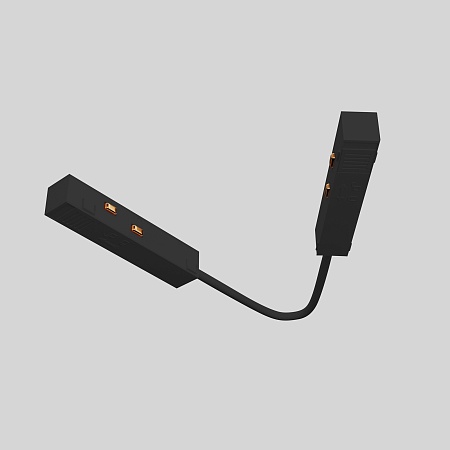 Коннектор питания угловой 15см Exility черный - фото