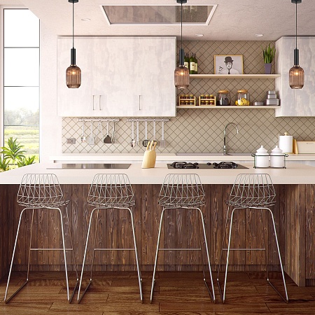 Подвесной акцентный светильник Eurosvet 50181/1 янтарь - фото