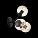 Бра ST-Luce Черный/Янтарный E27 3*40W SL549.411.03 - фото