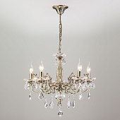 Подвесной светильник Eurosvet 3281/5 античная бронза / прозрачный хрусталь