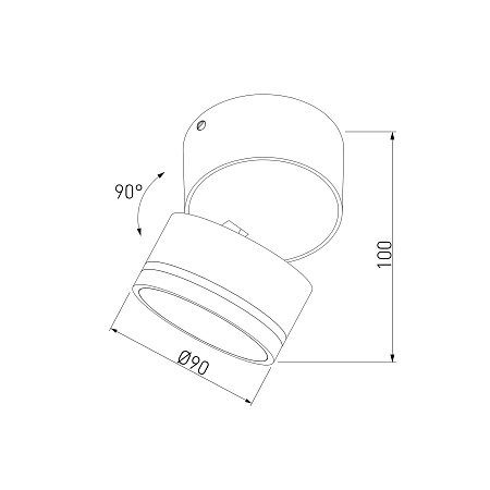 Накладной светодиодный светильник Okko 3000K черный IP54 35157/U черный Elektrostandard - фото