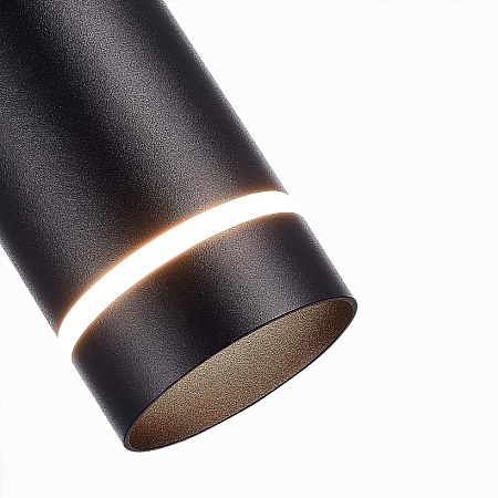 Светильник подвесной Черный LED 1*12W 4000K 936Lm Ra>90 120° IP20 D80xH300 165-265V ST115.443.12 - фото