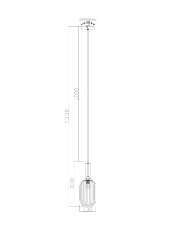 Подвесной светильник Freya Zelma FR8013PL-01AM - фото