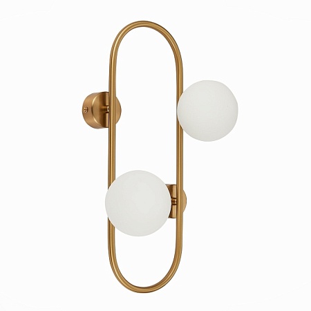 Бра ST-Luce Латунь/Белый G9 2*5W SL1149.301.02 - фото