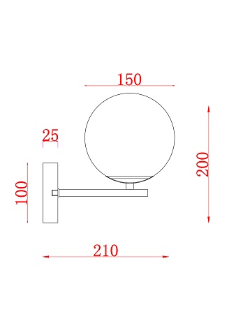 Настенный светильник (бра) Freya MARBLE FR5230WL-01BS - фото
