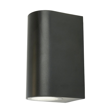 Светильник садово-парковый Feron.ONE DH015-P, на стену, 2*GU10 220-240V, черный пластик - фото