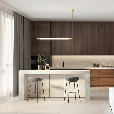 Потолочный подвесной светильник Denkirs DK4318-BR - фото