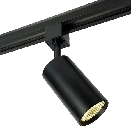 Светильник Feron AL198 трековый однофазный на шинопровод под лампу GU10, черный с антибликовой сеточкой - фото