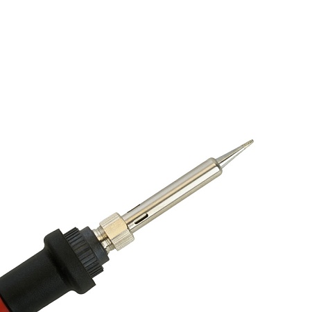 Паяльник с регулировкой температуры цифровой до500С с керам.нагревателем,60Вт,долговечное жало,230В, STEKKER PLE702-60 - фото