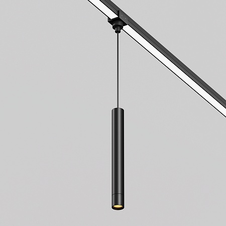 Уличный трековый подвесной светильник Focus led Elasity IP 3000К 8Вт 38° черный - фото