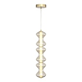 Светильник подвесной ST-Luce золото/коньячный LED 1*18W 3000K SL6136.213.01