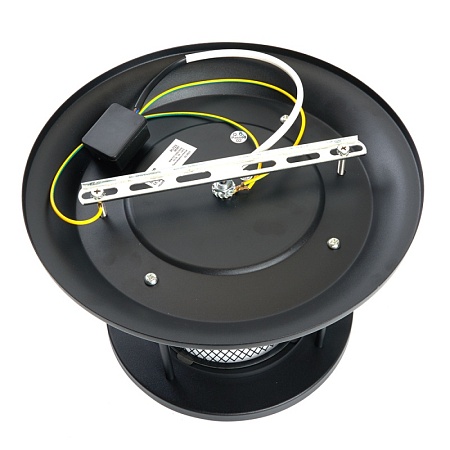 Светильник садово-парковый Feron PL723 на потолок  60W E27 230V, черный - фото