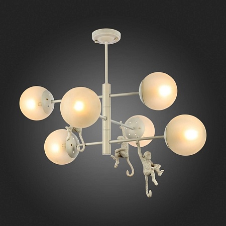 Светильник потолочный Белый/Белый E14 6*60W SLE115103-06 - фото