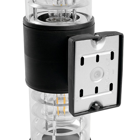 Светильник садово-парковый Feron.ONE DH0802-P, на стену вверх/вниз,  E27 230V, черный пластик - фото