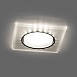Светильник встраиваемый с белой LED подсветкой Feron CD5022 потолочный GX53 без лампы, белый матовый - фото