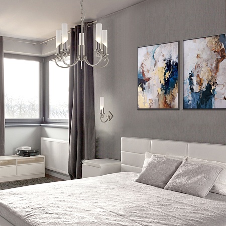 Подвесной светильник Eurosvet 60117/5 никель - фото