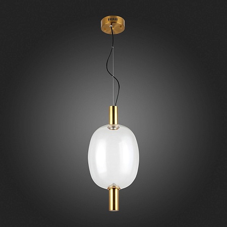 Светильник подвесной ST-Luce Бронзовый/Прозрачный LED 1*7W 2700K SL1582.313.01 - фото