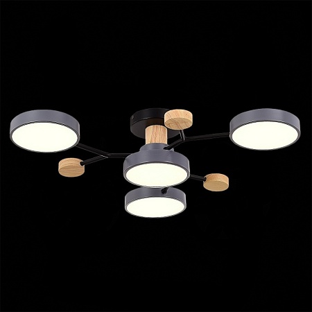 Светильник потолочный Серый/Серый LED 4*12W 3000K/4500K/6000K SLE6006-702-04 - фото