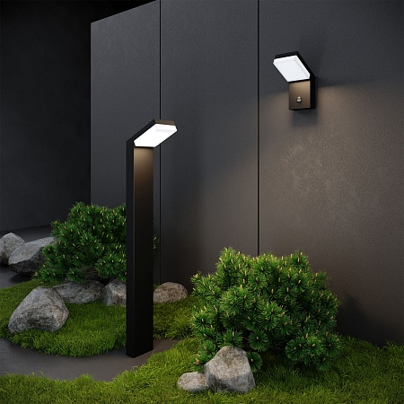 Ландшафтный светодиодный светильник Sensor IP54 1542 TECHNO LED черный Elektrostandard - фото
