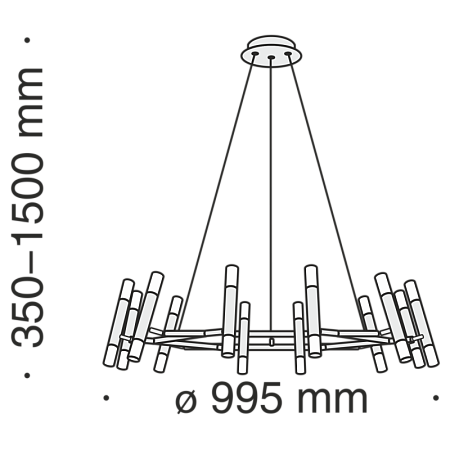 Подвесной светильник Maytoni Vigo MOD031PL-24B - фото