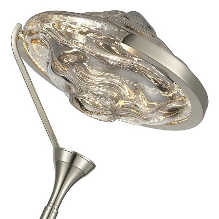 Торшер ST-Luce Никель/Дымчато-Серый LED 1*19W 3000K SL6115.105.01 - фото