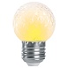 Лампа-строб Feron LB-377 Шарик прозрачный E27 1W 230V 2700K - фото