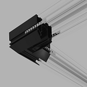 Коннектор угловой внутренний для шинопровода в натяжной потолок черный Slim Magnetic 85124/00 Elektrostandard