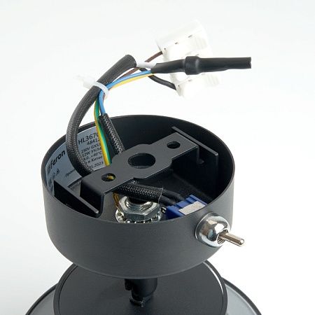 Светильник HL3670 AURA 12W, 230V, GX53, чёрный - фото