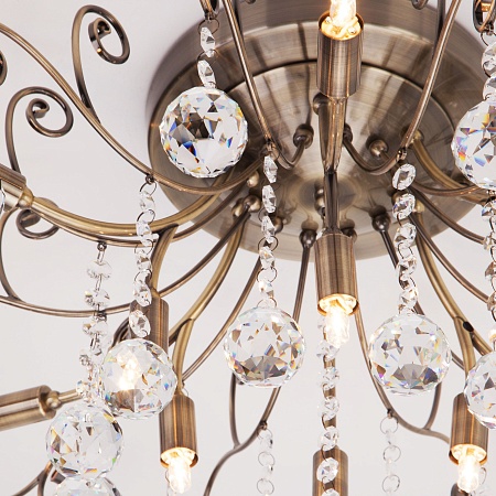 Потолочный светильник Eurosvet 10042/12 античная бронза - фото