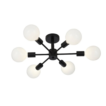 Светильник потолочный Черный E27 6*60W SL419.402.06 - фото