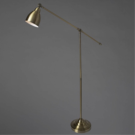 Торшер с абажуром ARTE LAMP A2054PN-1AB - фото