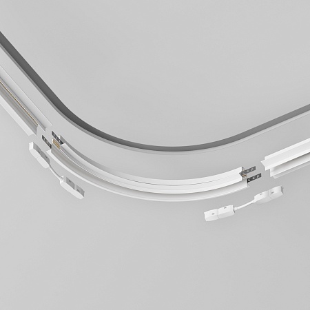 Коннектор радиусный R300 Exility встраиваемый под ГКЛ 12,5мм, белый - фото