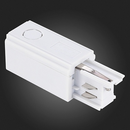 Левый Токоподвод для трехфазного шинопровода ST-Luce Белый ST030.509.10L - фото