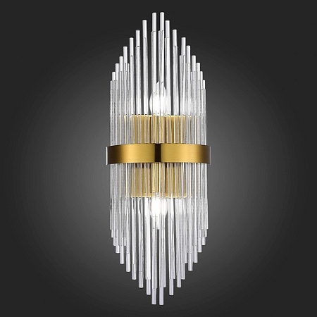 Бра ST-Luce Золотистый/Золотистый, Прозрачный E14 2*40W SL1178.201.02 - фото