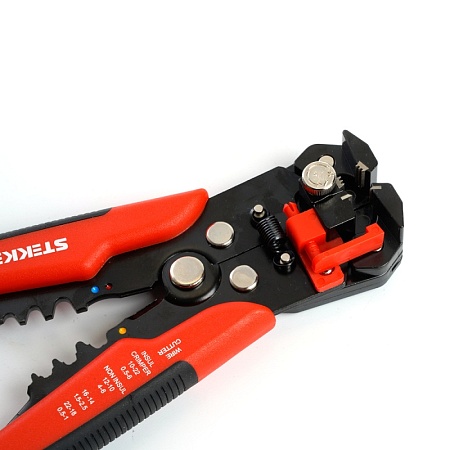 Автоматический многофункциональный инструмент для зачистки кабеля (стриппер) STEKKER, 0,5-6мм, WSC-001 - фото