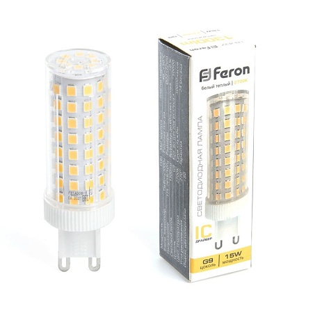 Лампа светодиодная Feron LB-437 G9 15W 175-265V 2700K - фото
