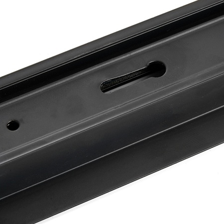 Шинопровод встраиваемый для трековых однофазных светильников, черный, 1м,  в наборе токоввод, заглушка, крепление, CAB1004 - фото