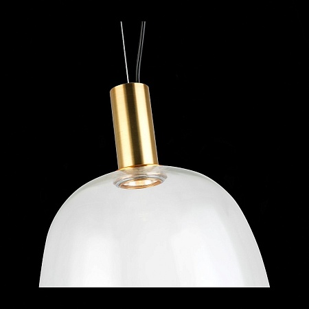 Светильник подвесной ST-Luce Бронзовый/Прозрачный LED 1*7W 2700K SL1582.313.01 - фото